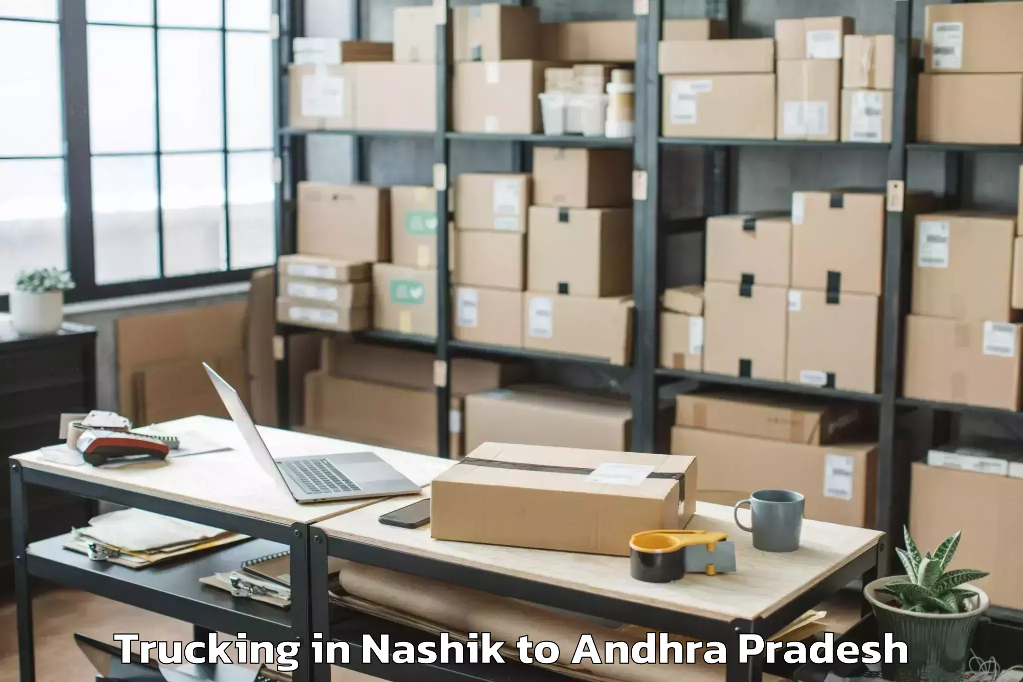 Hassle-Free Nashik to Nidamanur Trucking